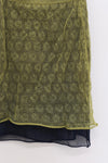 SWAYING 25 Spring/Summer Metal Pleated Skirt SW-SW25SS3B01C1-LV Green